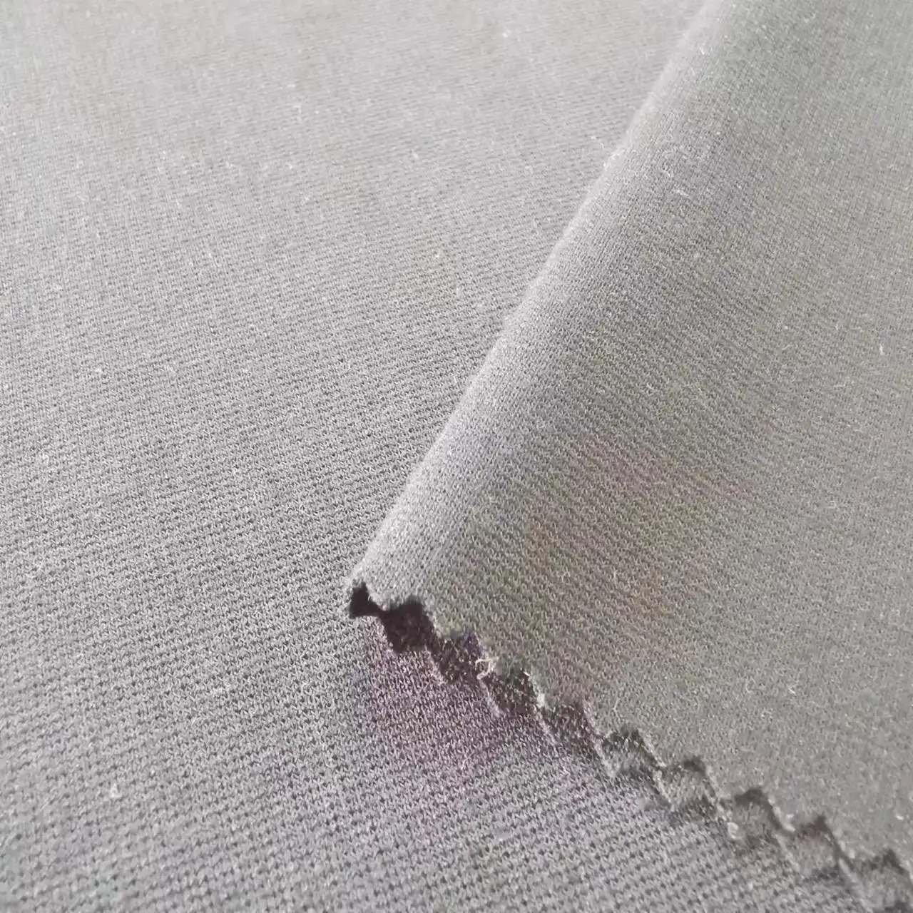 Polyester Spandex Ponte De Roma Interlock Fabric