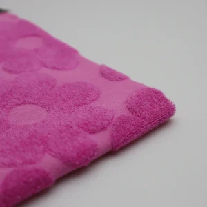 Customized Color CVC Cotton Polyester French Terry Towel Jacquard Fabric Stretch for Suit Garment Dress Girls