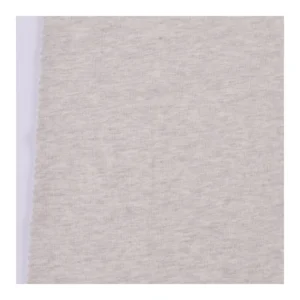Heavy Cotton Poly French Terry Fabric Stretch Yarn Dyed Plain Brushed Fleece Heather Face for Dress Garment