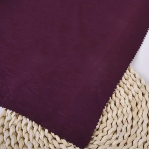 100% Rayon Viscose Slub Single Jersey Fabric for Dresses - main fabric view for B2B apparel sourcing