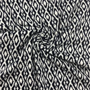 Lightweight Printed Rayon Spandex Jersey Fabric for Dresses - main fabric view for B2B apparel sourcing