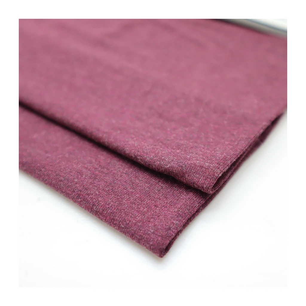 Yarn-Dyed Stretch Jersey Fabric Viscose 210GSM Medium Weight Weft Knit Plain Dress Baby Girls Clothes Make-To-Order