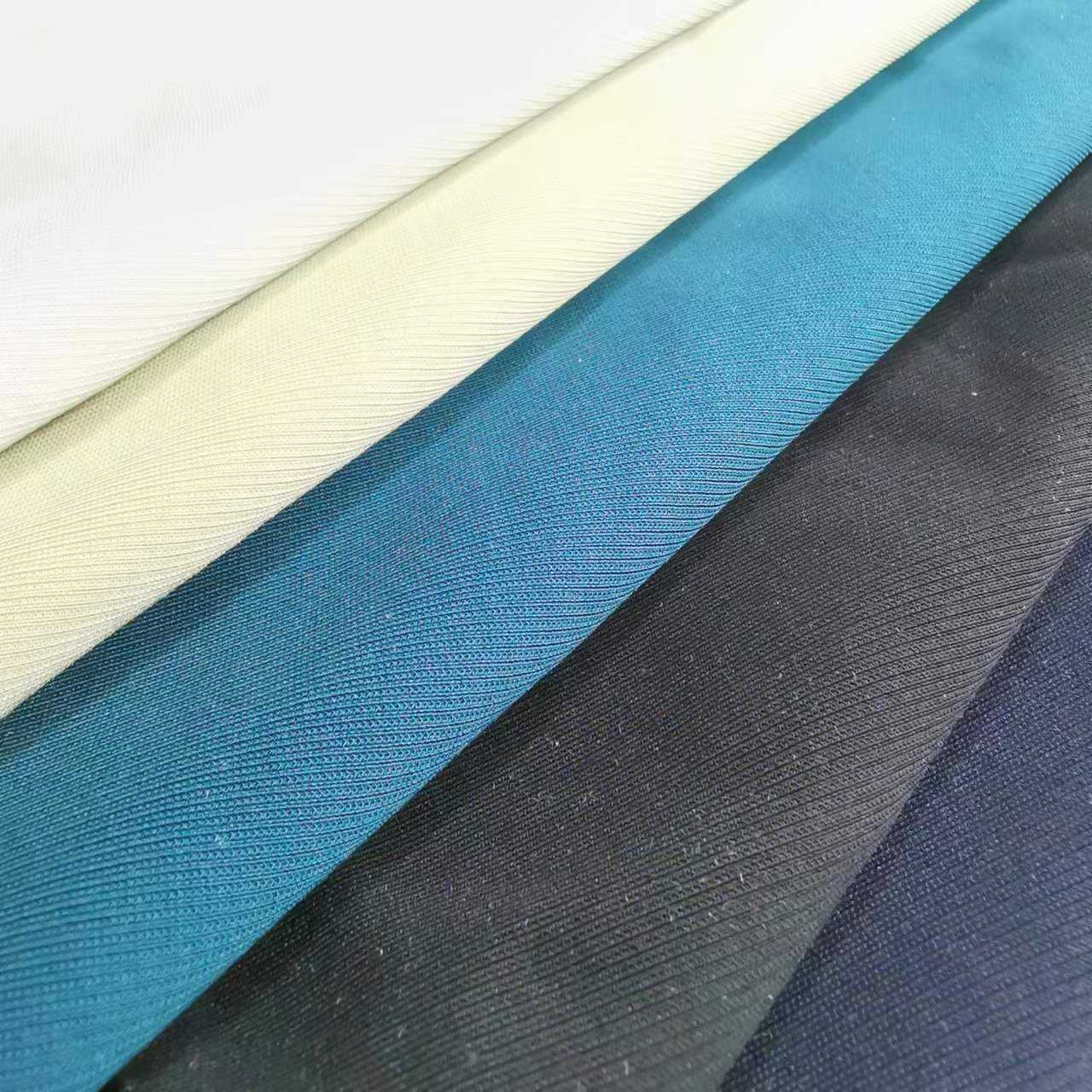 Viscose Nylon Spandex Stretch Bengaline Fabric for Trousers - main fabric view for B2B apparel sourcing