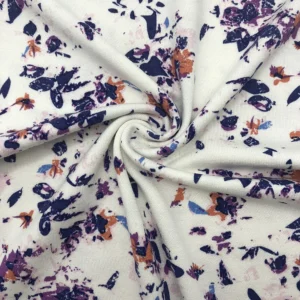 100% Viscose Rayon Printed Jersey Knit Fabric - main fabric view for B2B apparel sourcing