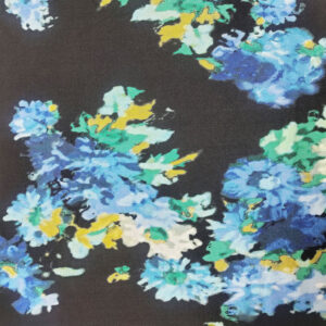 100% Viscose Rayon Printed Plush Knit Fabric 280GSM - main fabric view for B2B apparel sourcing